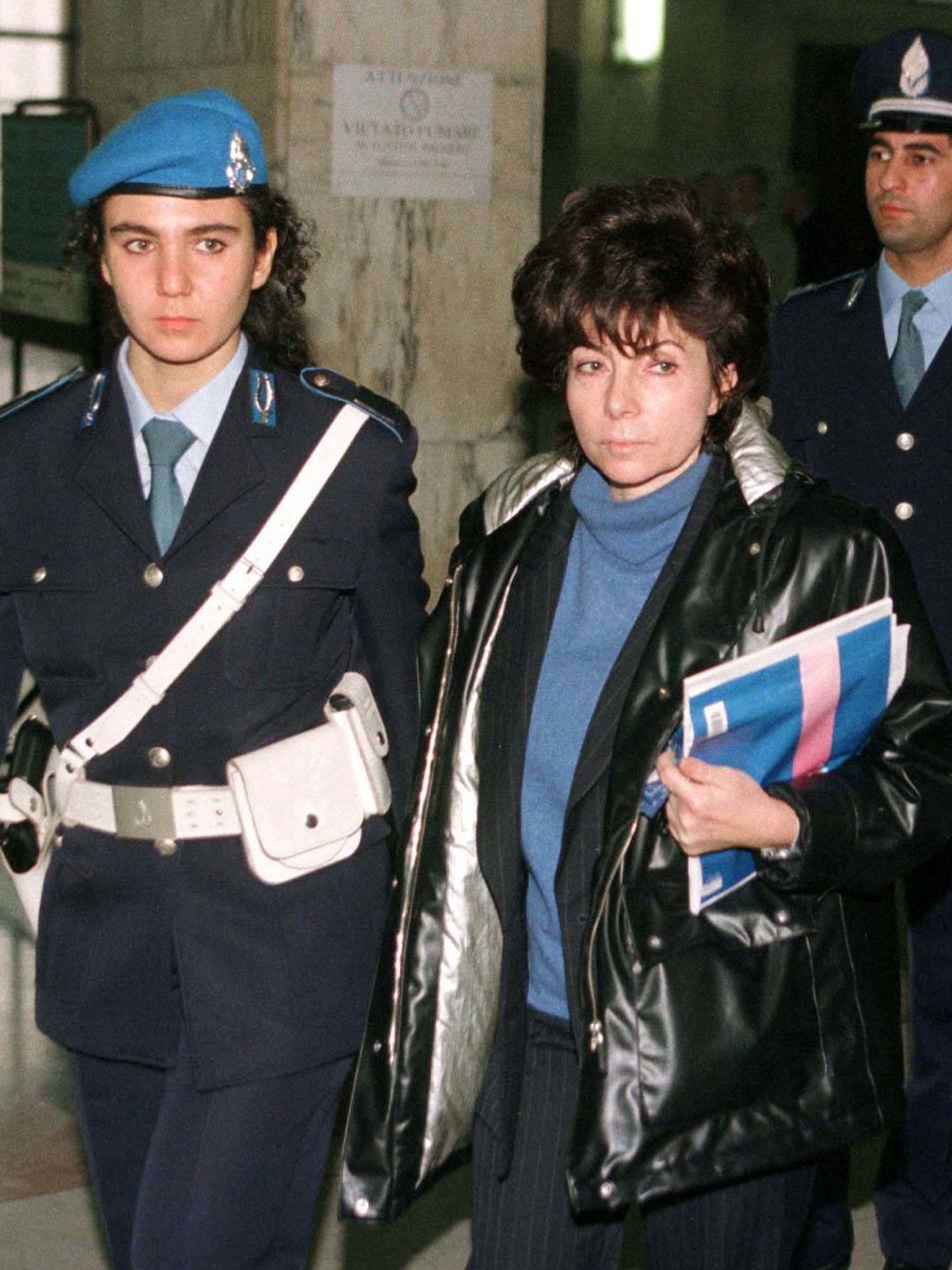 Patrizia Reggiani, abandonando la corte de Milán. (Reuters)