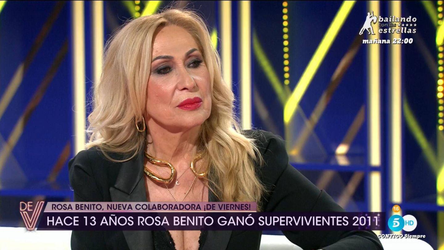 Rosa Benito reaparece en Telecinco con '¡De viernes!'. (Mediaset)