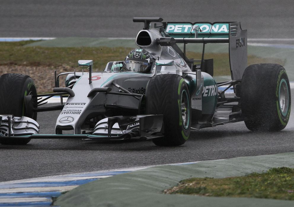 Foto: Mercedes demostró ser la escudería más fiable en los primeros entrenamientos de Jerez.