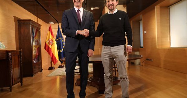 Foto: Pedro Sánchez y Pablo Iglesias, el pasado 11 de junio en el Congreso. (Inma Mesa | PSOE)