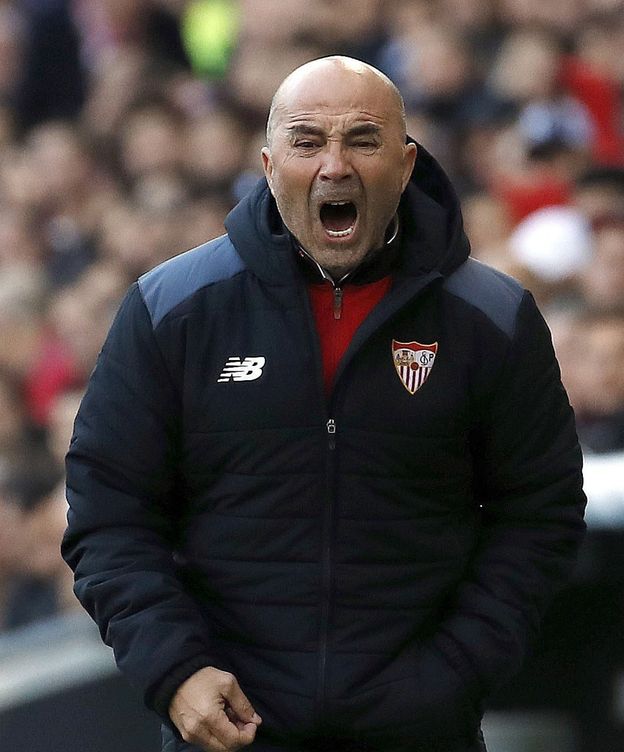 Foto: Sampaoli, entrenador del Sevilla, en el Espanyol-Sevilla del pasado fin de semana (Alberto Estévez/EFE)