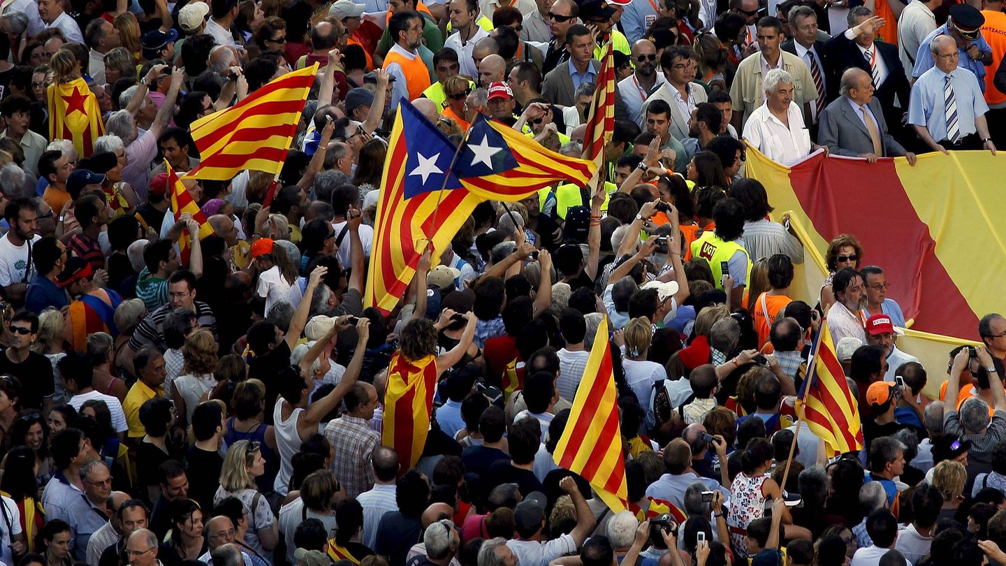 Manifestación en Barcelona contra la sentencia del Estatut en 2010 (EFE) 