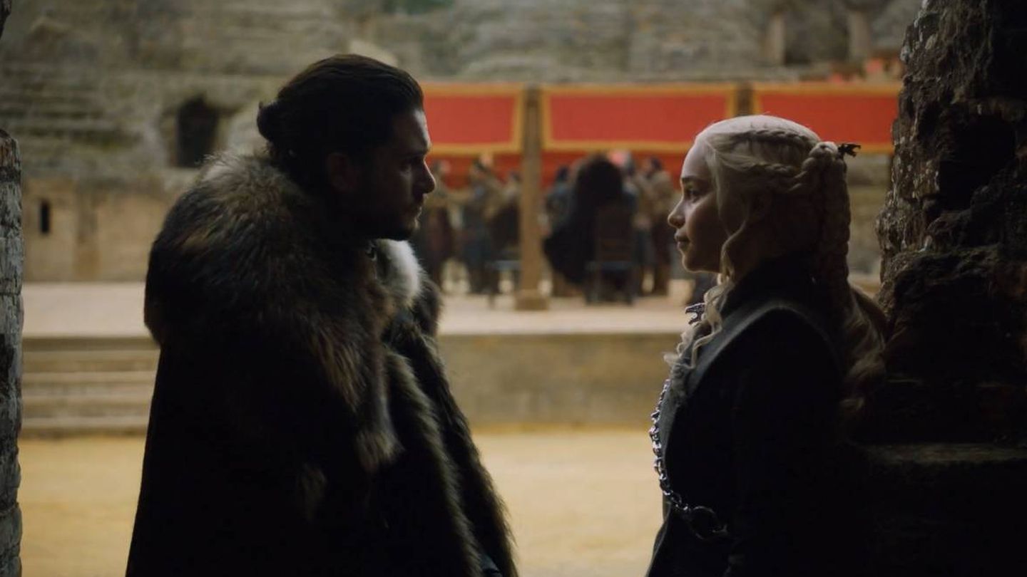 Nieve y Daenerys en el desenlace de la séptima temporada de 'Juego de Tronos'