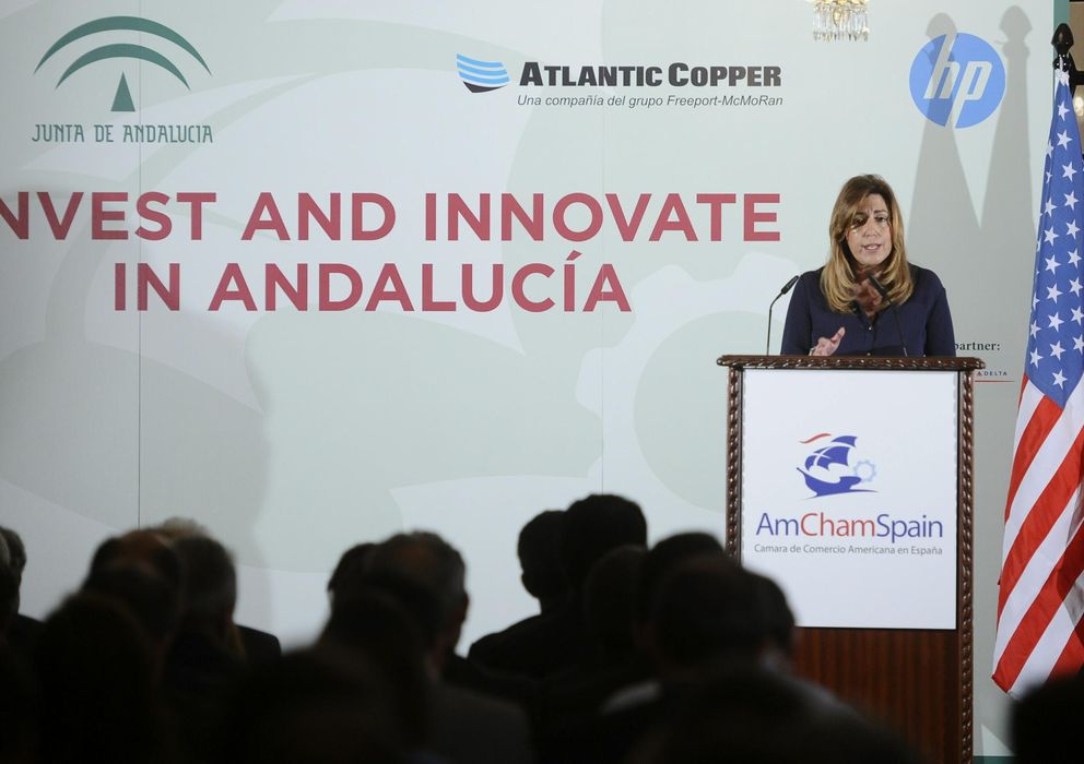 Foto: Susana Díaz clausura unas jornadas sobre inversión e innovación en Andalucía. (EFE)