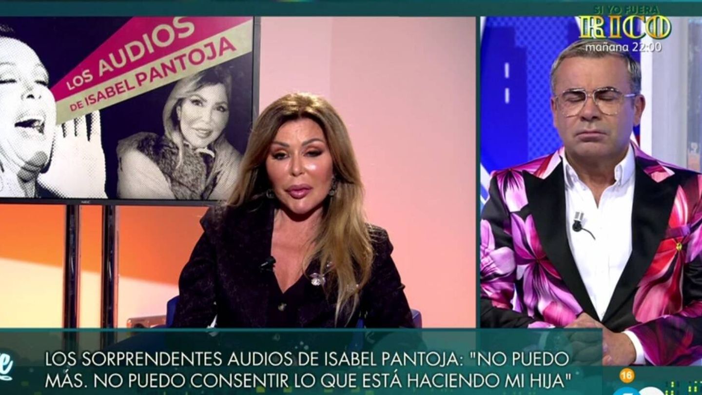 Begoña Gutiérrez hablando de Chabelita. (Telecinco).