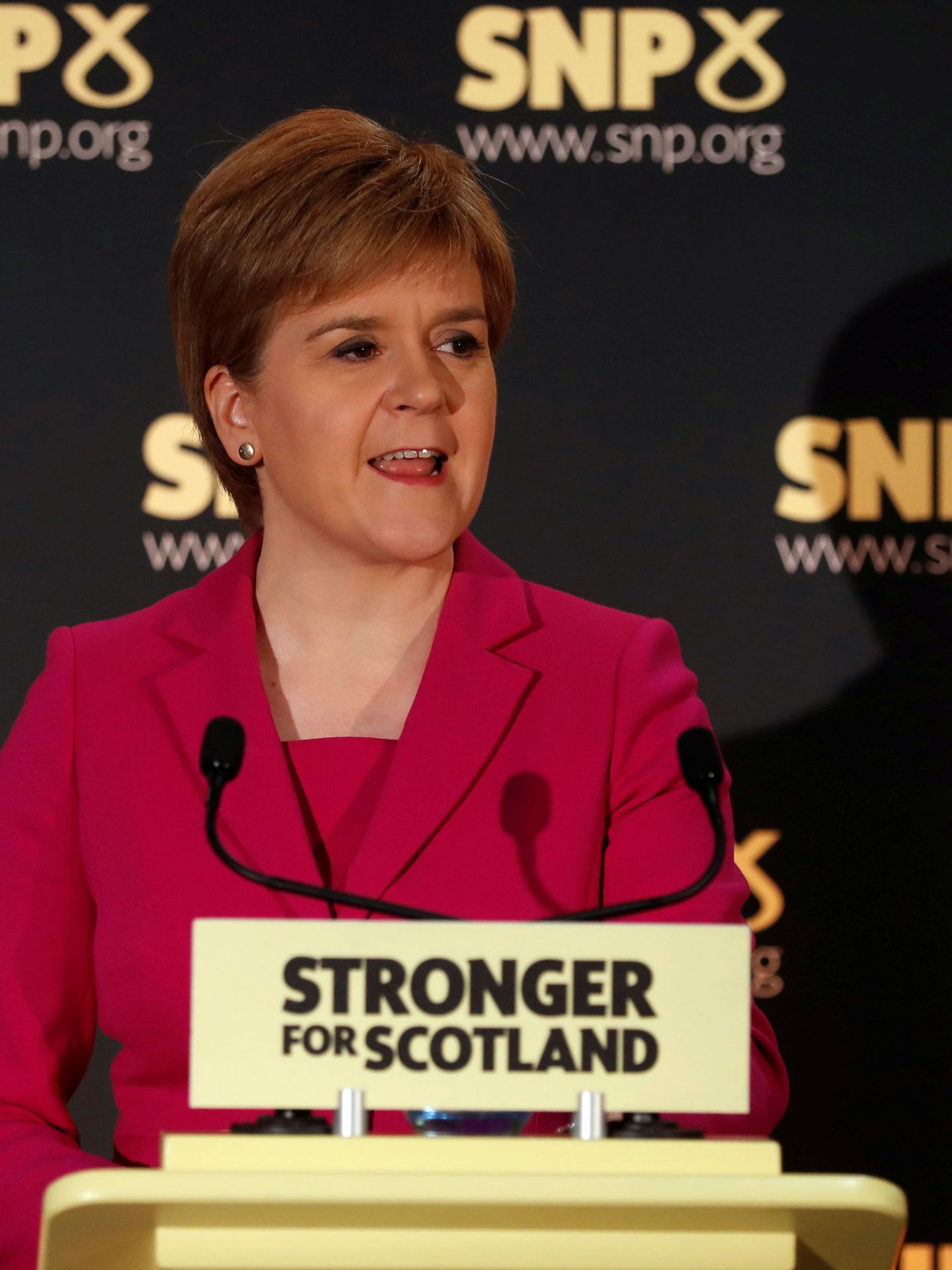 Nicola Sturgeon, primera ministra de Escocia y líder del SNP. (Reuters)