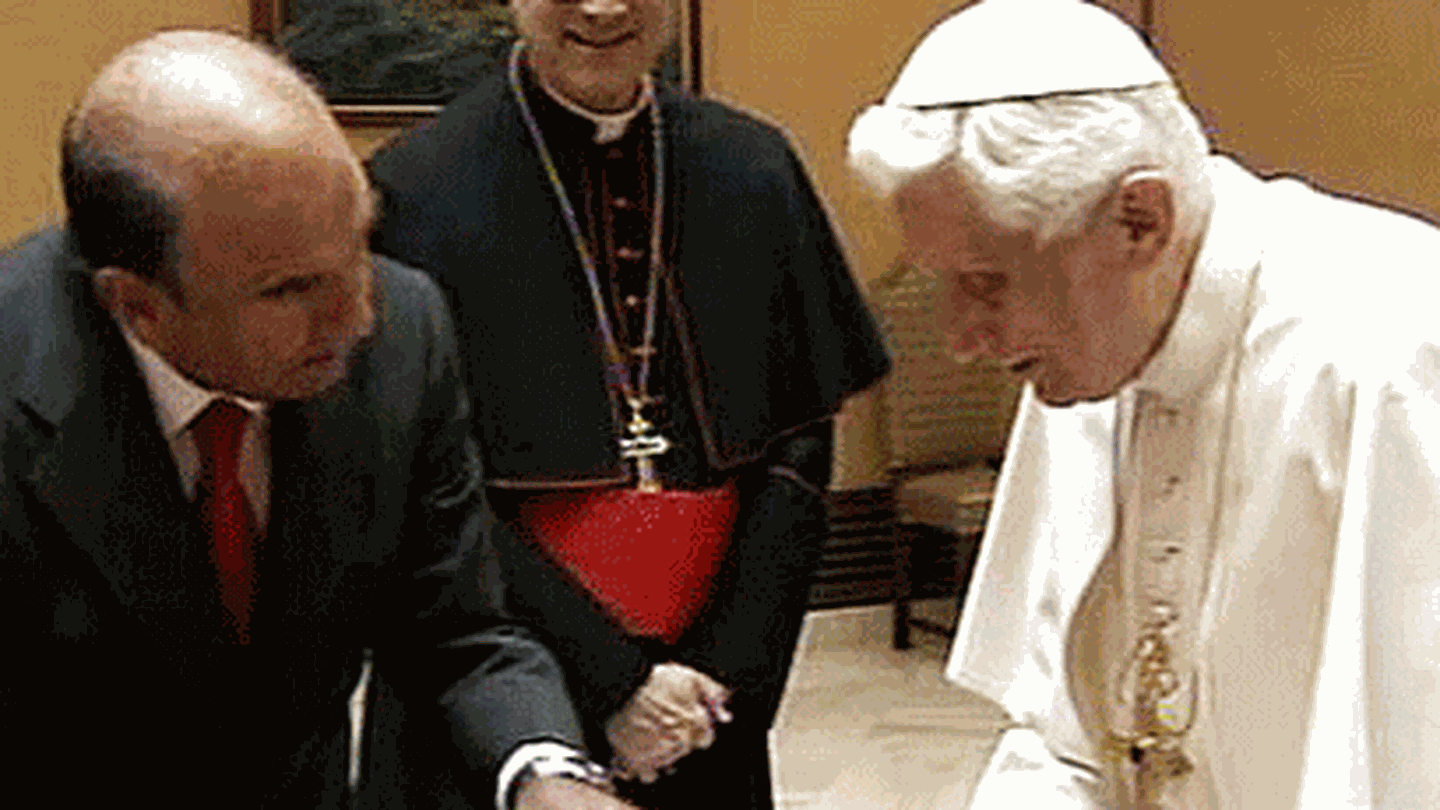 Emilio Botín con el Papa Benedicto XVI