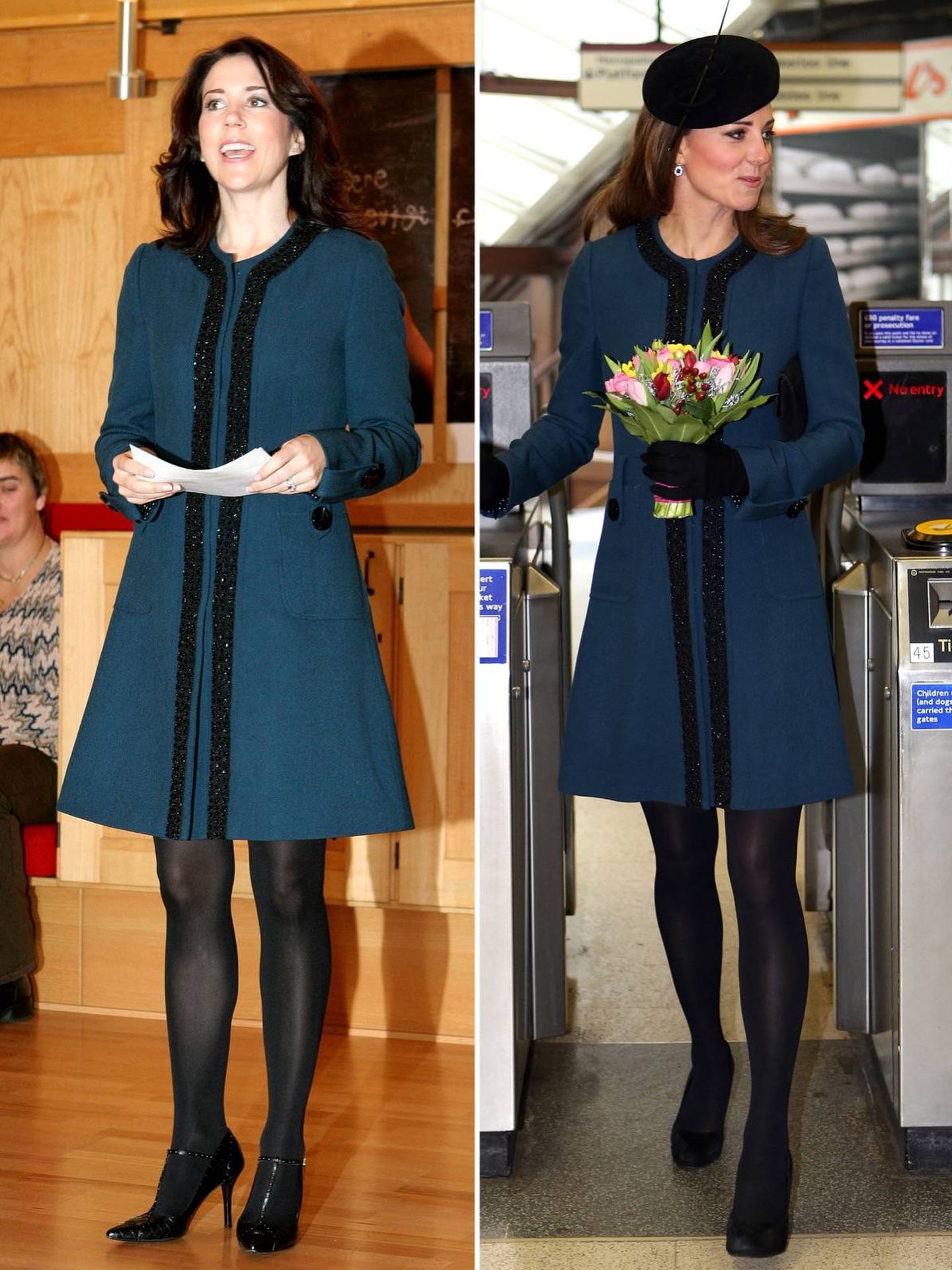 Mary de Dinamarca y Kate Middleton. (Getty/Cordon/Gtres)