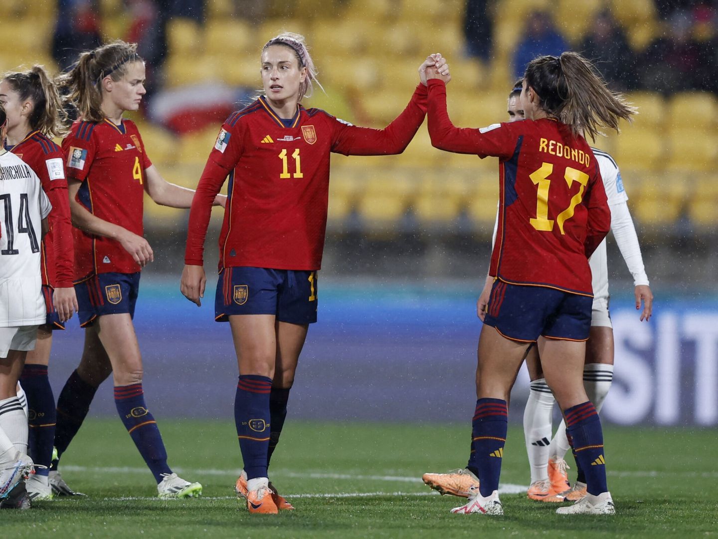 Putellas celebra la victoria de España ante Costa Rica. (Reuters/Amanda Perobelli)