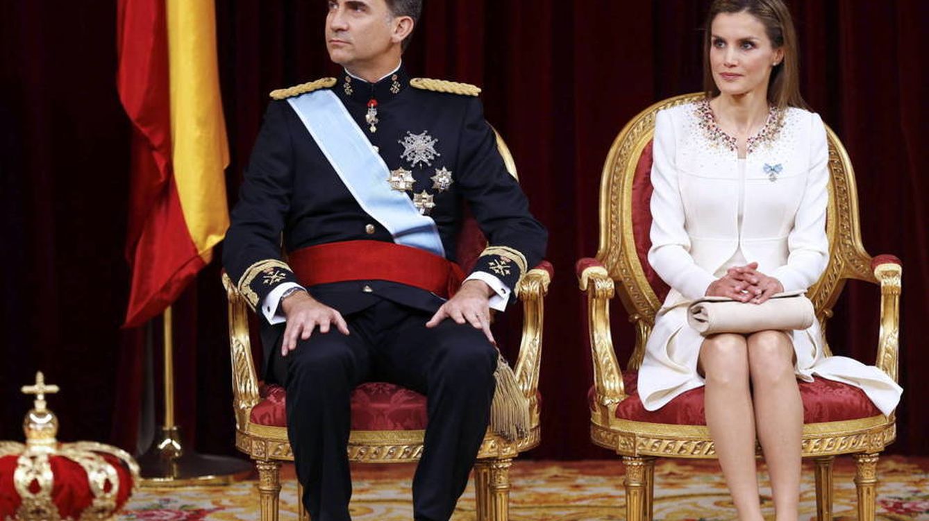Foto: Los Reyes Felipe y Letizia el día de su proclamación
