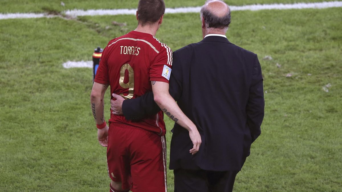Fernando Torres recuerda a Del Bosque que aún sigue siendo el '9' de España
