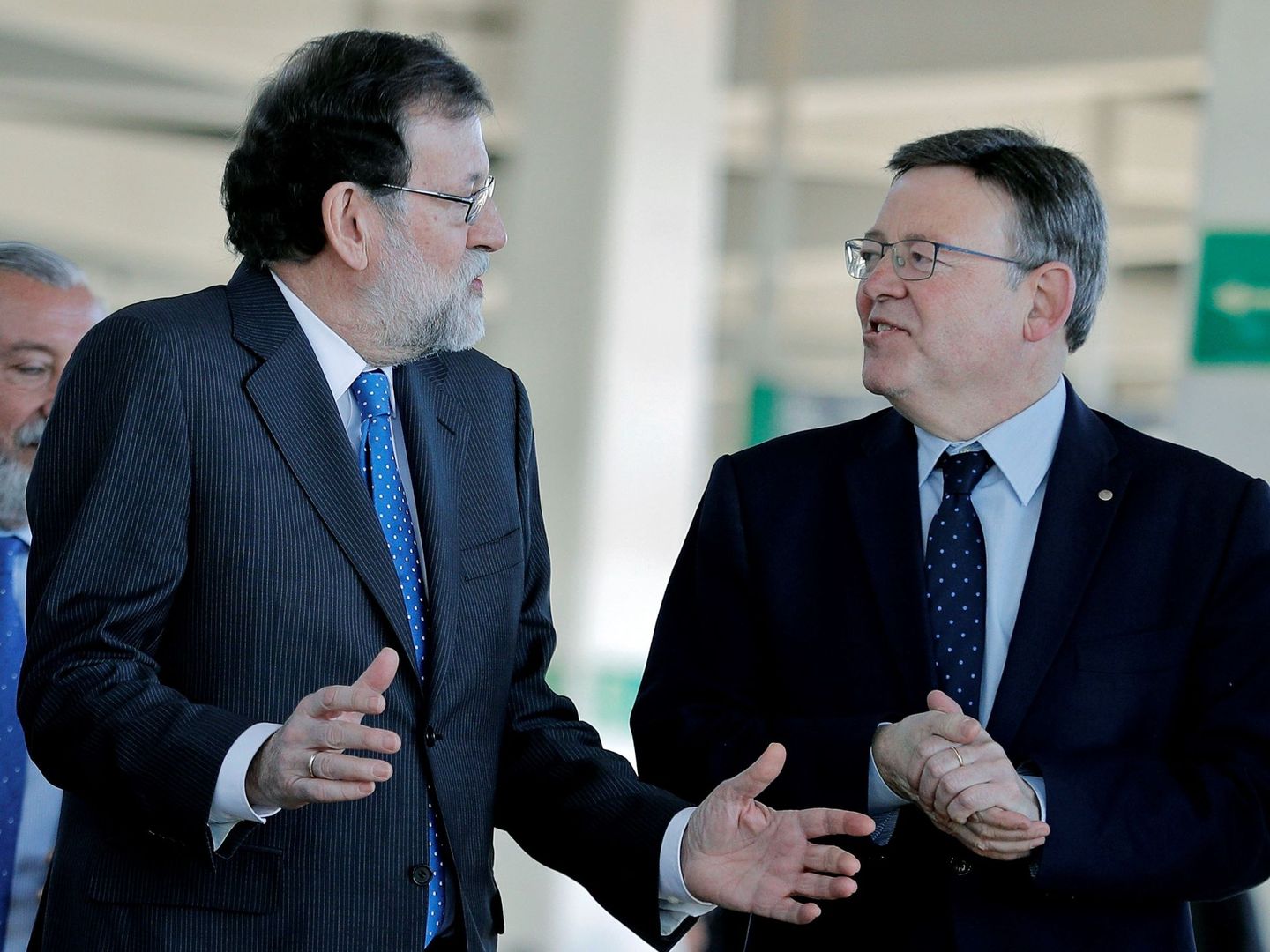 Mariano Rajoy y Ximo Puig, la semana pasada en Castellón. (EFE)