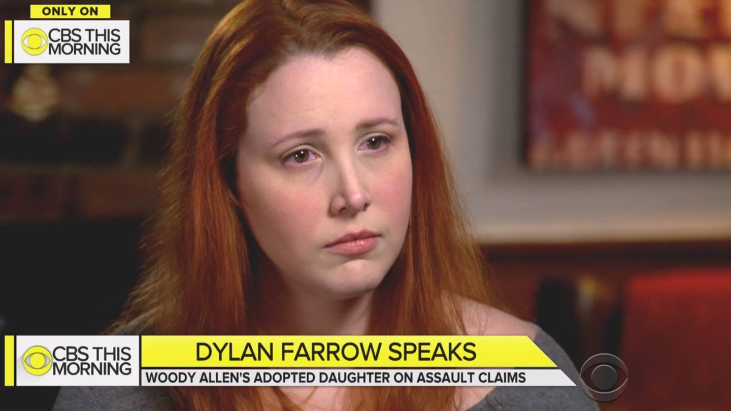 Dylan Farrow, hija adoptiva de Woody Allen, en 'CBS This Morning'. (CBS)