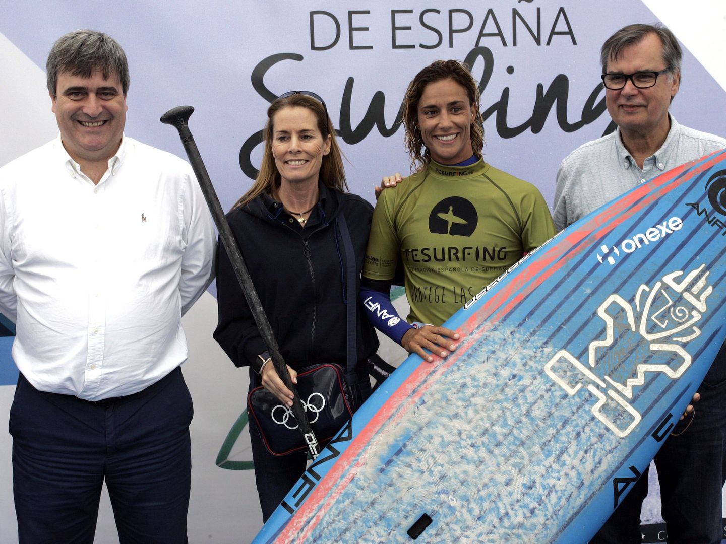 Iballa Ruano, segunda por la derecha, tras ganar el campeonato de España en 2016. (EFE)