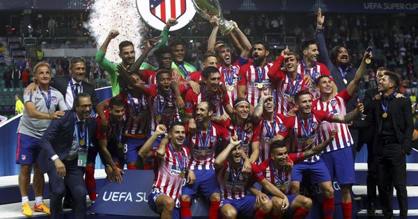 Foto: El Atlético le ganó la Supercopa al Madrid. (EFE) 