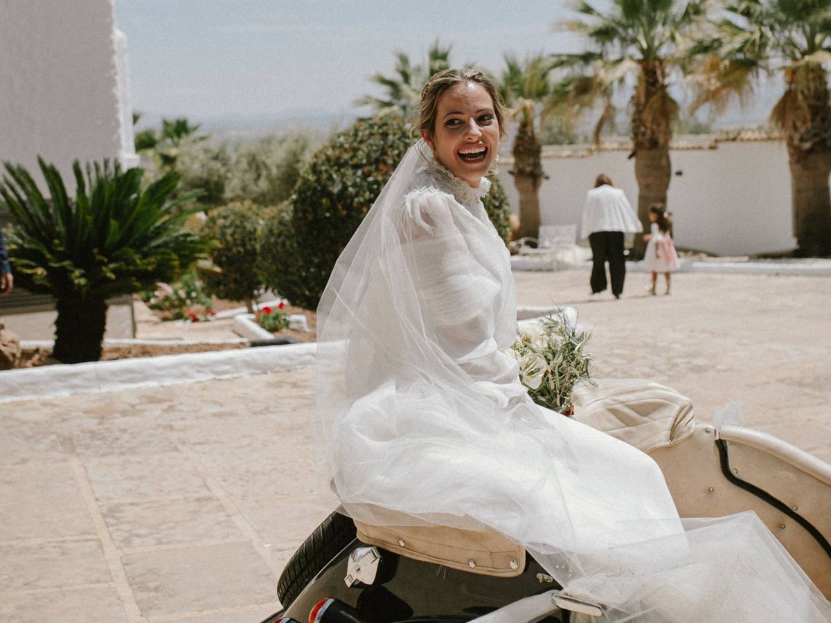 Foto: Virginia, el día de su boda en Málaga. (Ópalo Photos)