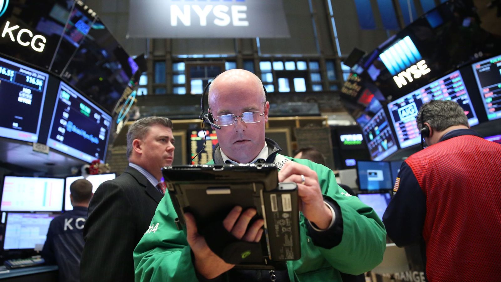 Foto: Inversores en Wall Street