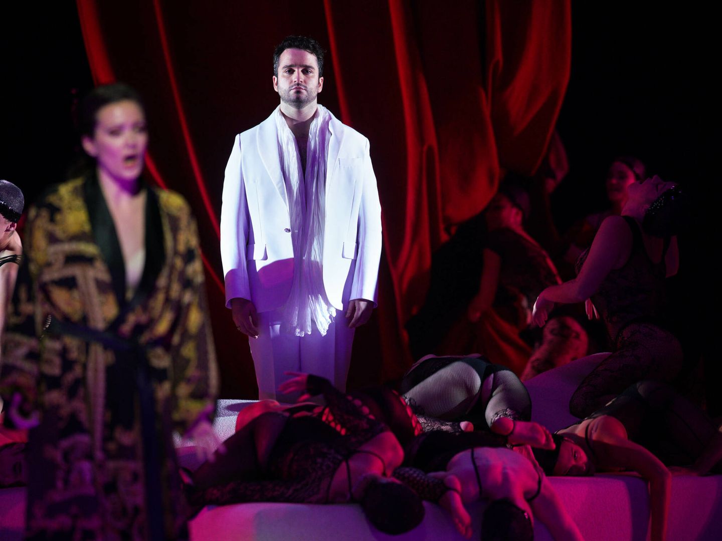 Xabier Anduaga en 'Rigoletto', en el Teatro Real. (Javier del Real)