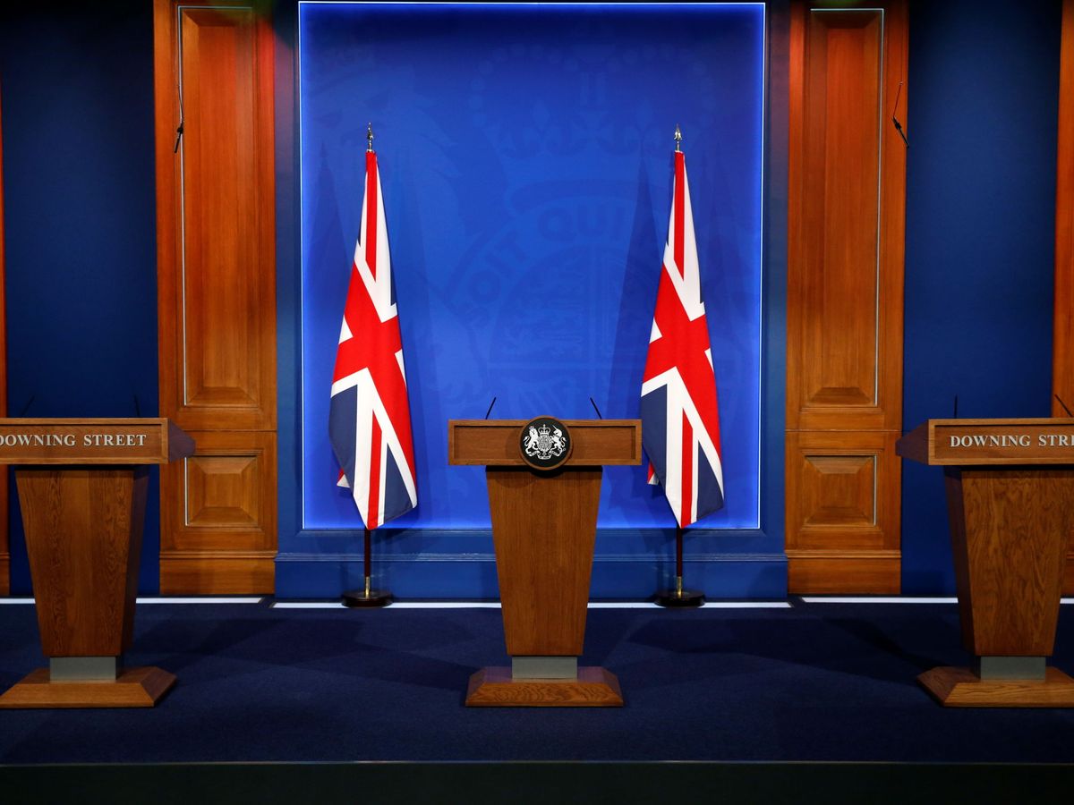 Foto: La 'briefing room' de Downing Street. (Reuters)