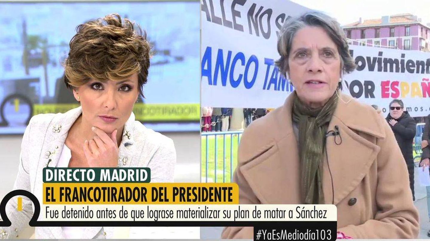 Pilar Gutiérrez, en 'Ya es mediodía'. (Telecinco)