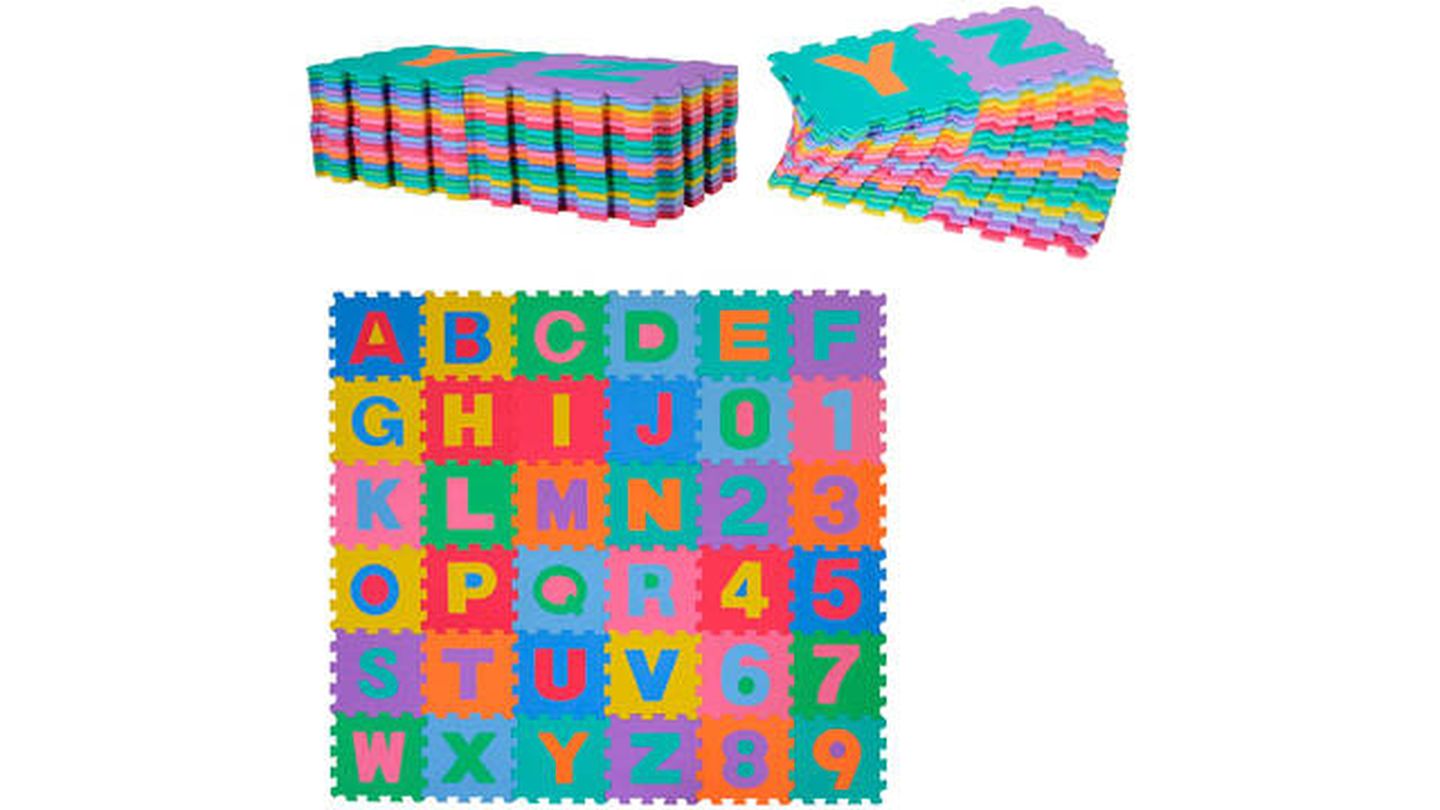 Alfombra puzzle infantil de 36 piezas