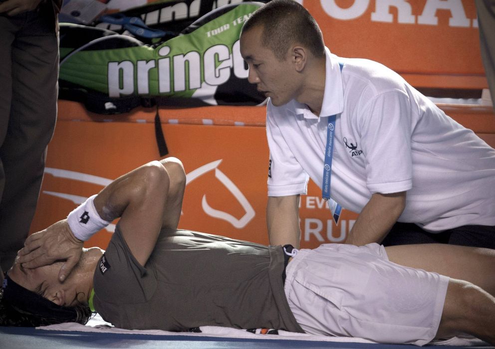 Foto: Ferrer sufrió un tirón en la pierna y se retira lesionado de Acapulco (FOTO: cordonpress)