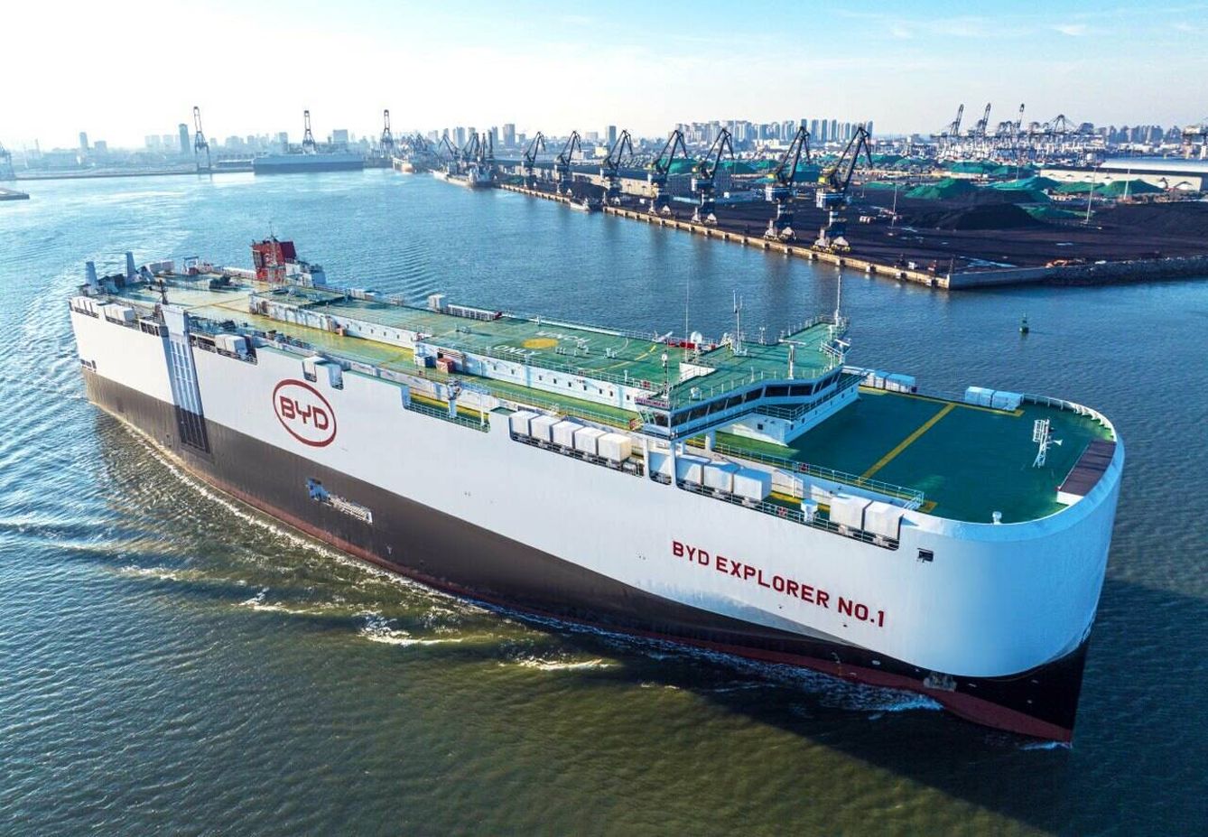 Actualmente, BYD importa a Europa todos sus coches desde China, con su propia flota de barcos.