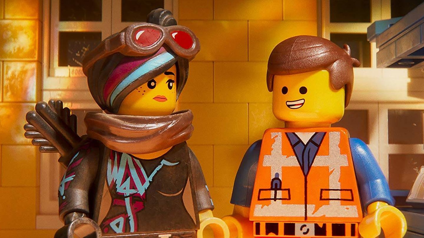 Elizabeth Banks y Chris Pratt ponen voz a Lucy y a Emmet en 'La LEGO película 2'. (Warner)