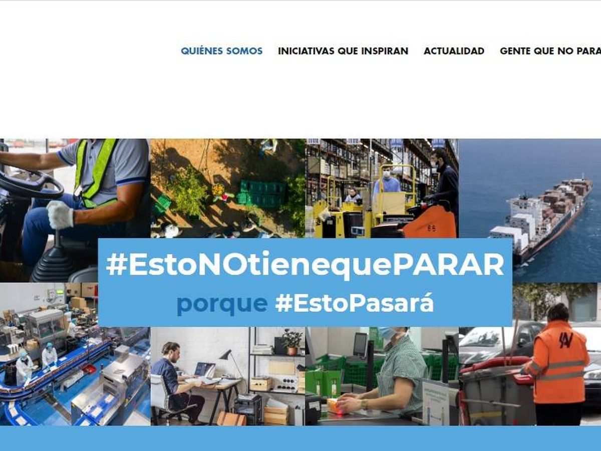 Foto: Web de la plataforma empresarial #estonotienequeparar.