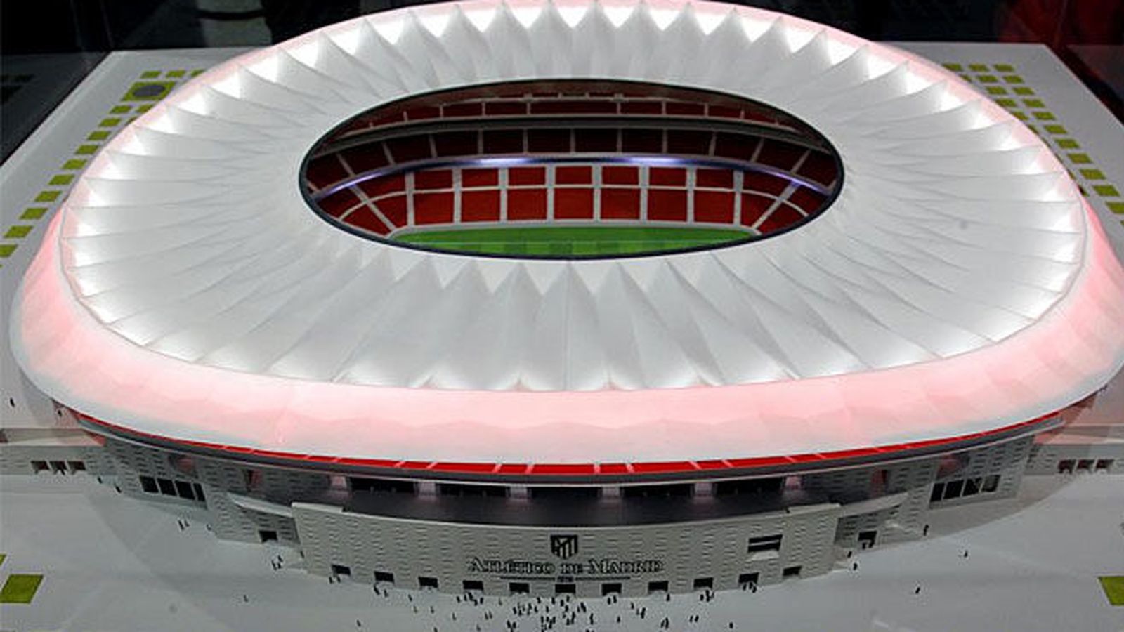 Foto: Maqueta del nuevo estadio del Atlético de Madrid. 