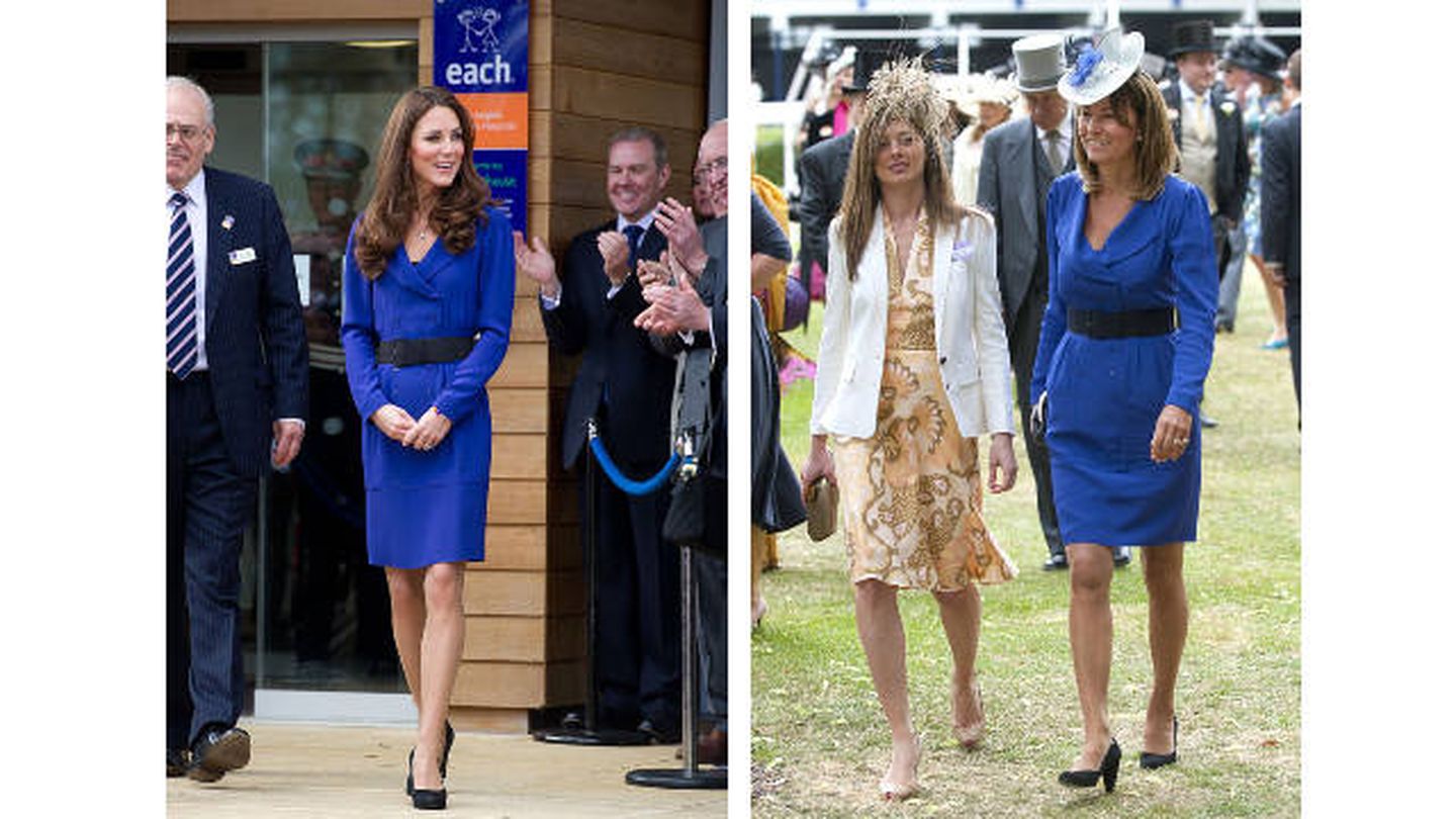 A un lado, Kate en 2012; al otro, su madre en 2010. (Getty)