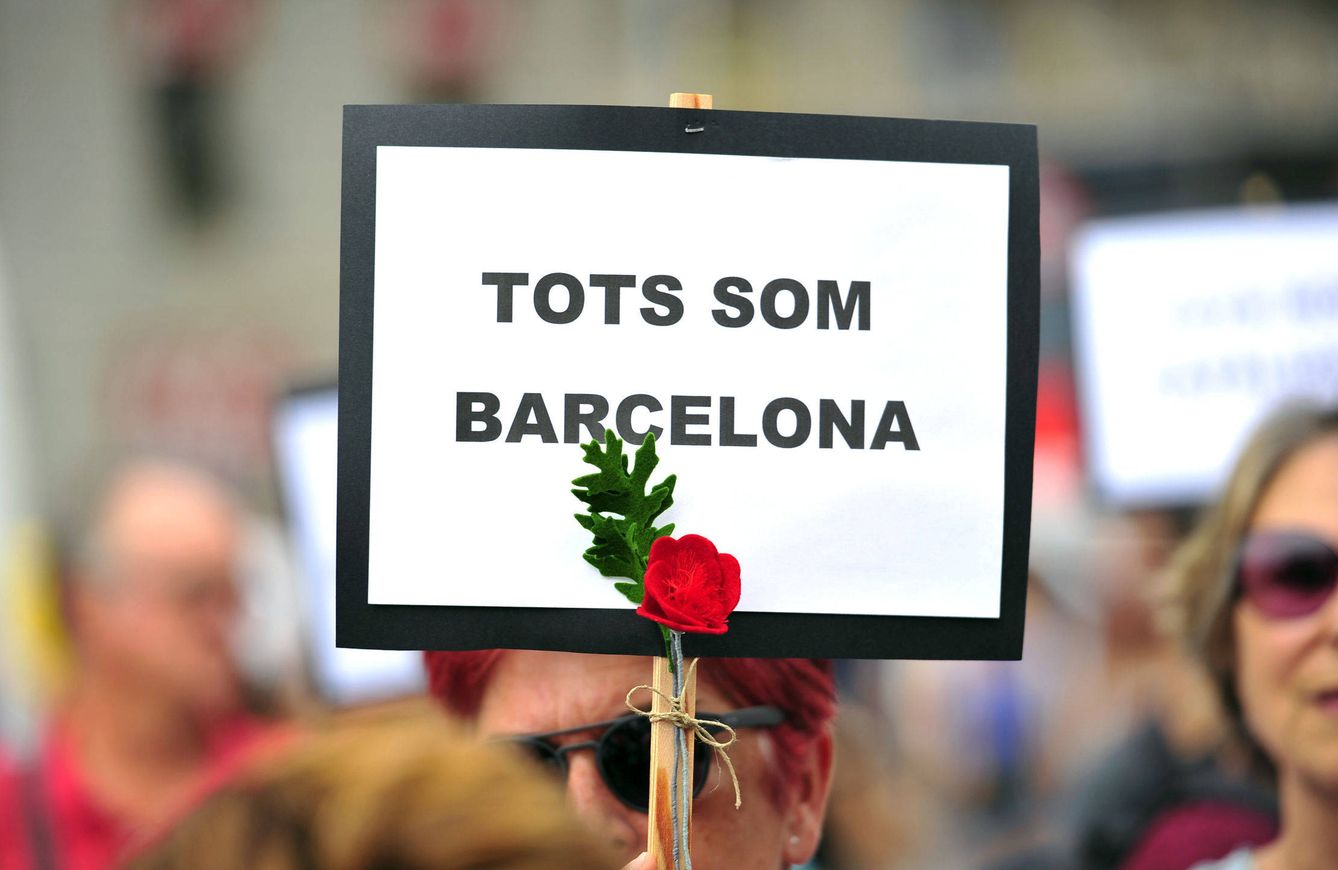 Jornada de duelo tras los atentados de Cataluña en agosto de 2017. (EFE)