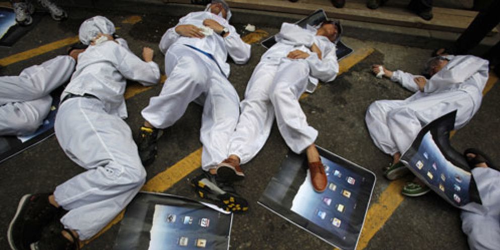 Foto: Más de 300 trabajadores de Foxconn amenazan con un suicidio colectivo en China