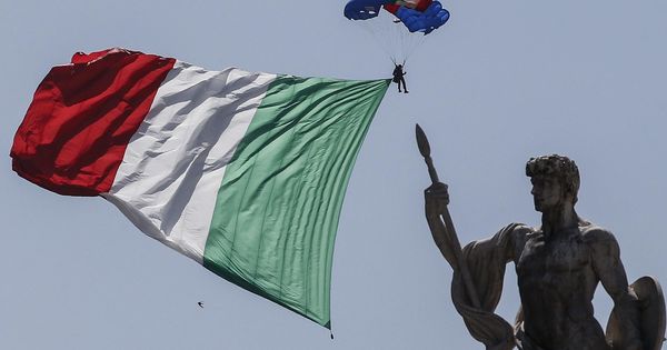 Foto: La bandera de Italia. (Reuters)