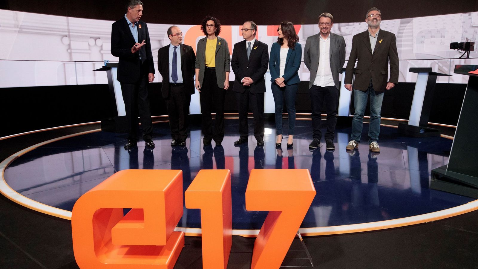 Foto: Debate electoral celebrado en TV3 el pasado 18 de diciembre. (EFE)