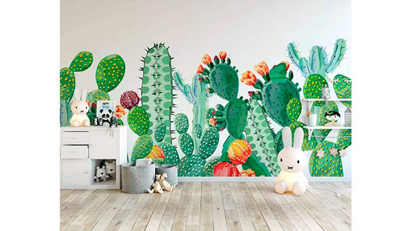 Da un aire exótico y colorido a tu casa con decoración de cactus