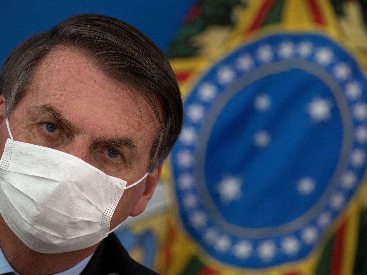 Foto: Jair Bolsonaro durante una rueda de prensa (EFE)