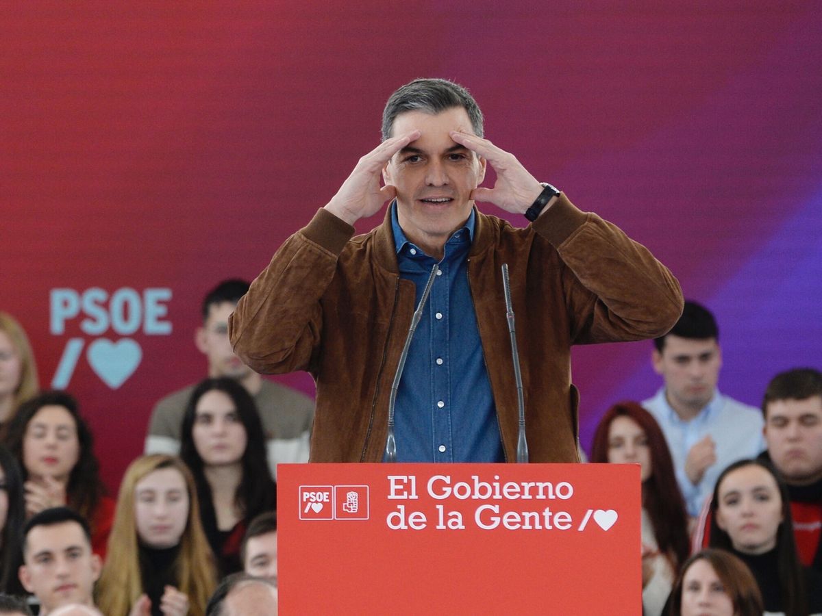 Foto: El presidente del Gobierno, Pedro Sánchez, en Valladolid. (EFE/Nacho Gallego)