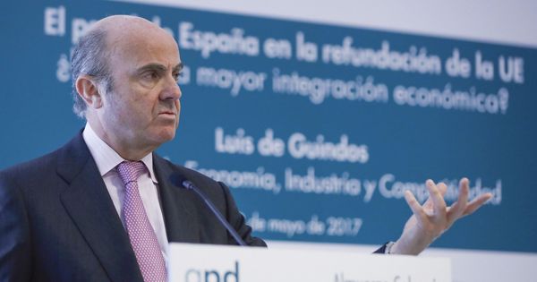 Foto: El ministro de Economía, Industria y Competitividad, Luis De Guindos (Efe)