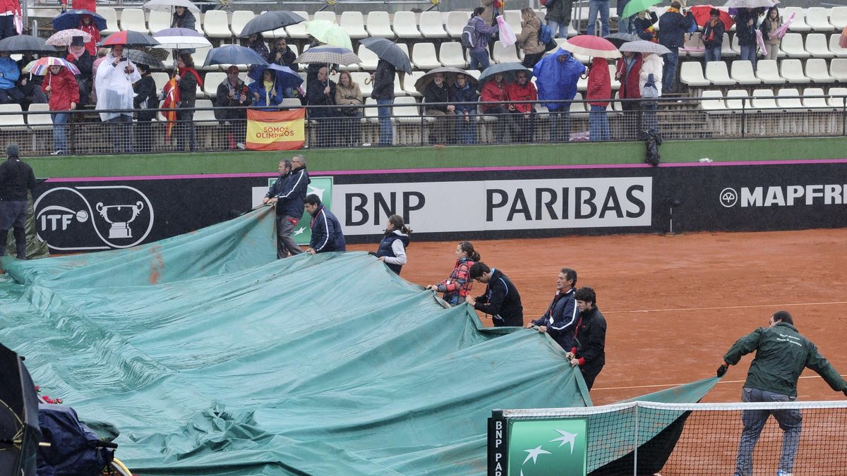 La lluvia suspende la eliminatoria de Fed Cup entre España y Repúlica Checa