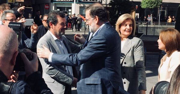 Foto: Mariano Rajoy, a su llegada a Elx (Elche) este sábado. 