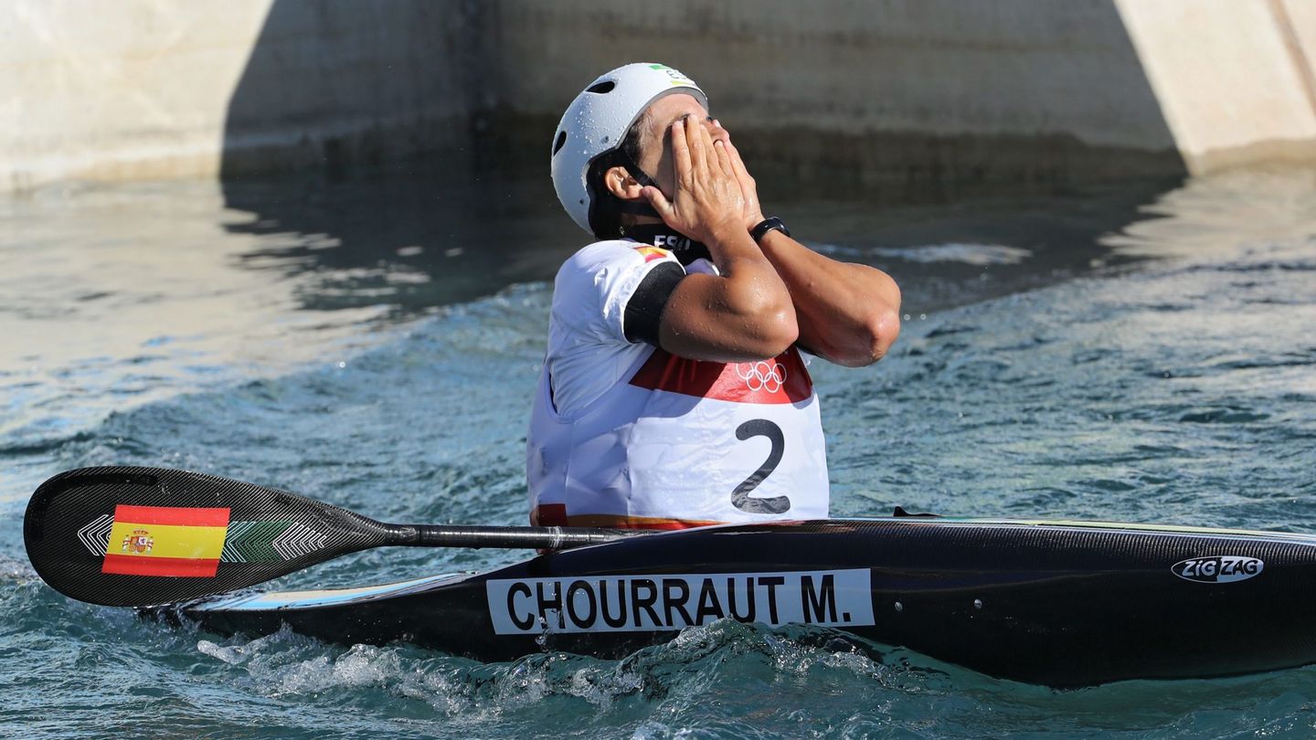 Maialen Chourraut celebra su victoria en la final de kayak individual (K1) de Río 2016. (EFE)