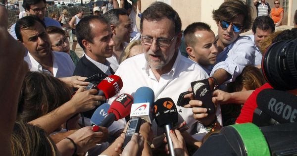 Foto: Mariano Rajoy en Santa Pola. (EFE)