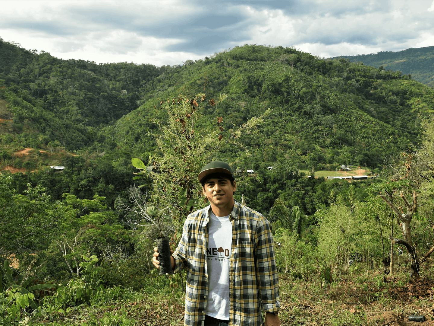 Carlos Íñiguez, en el viaje de One Oak al Amazonas.
