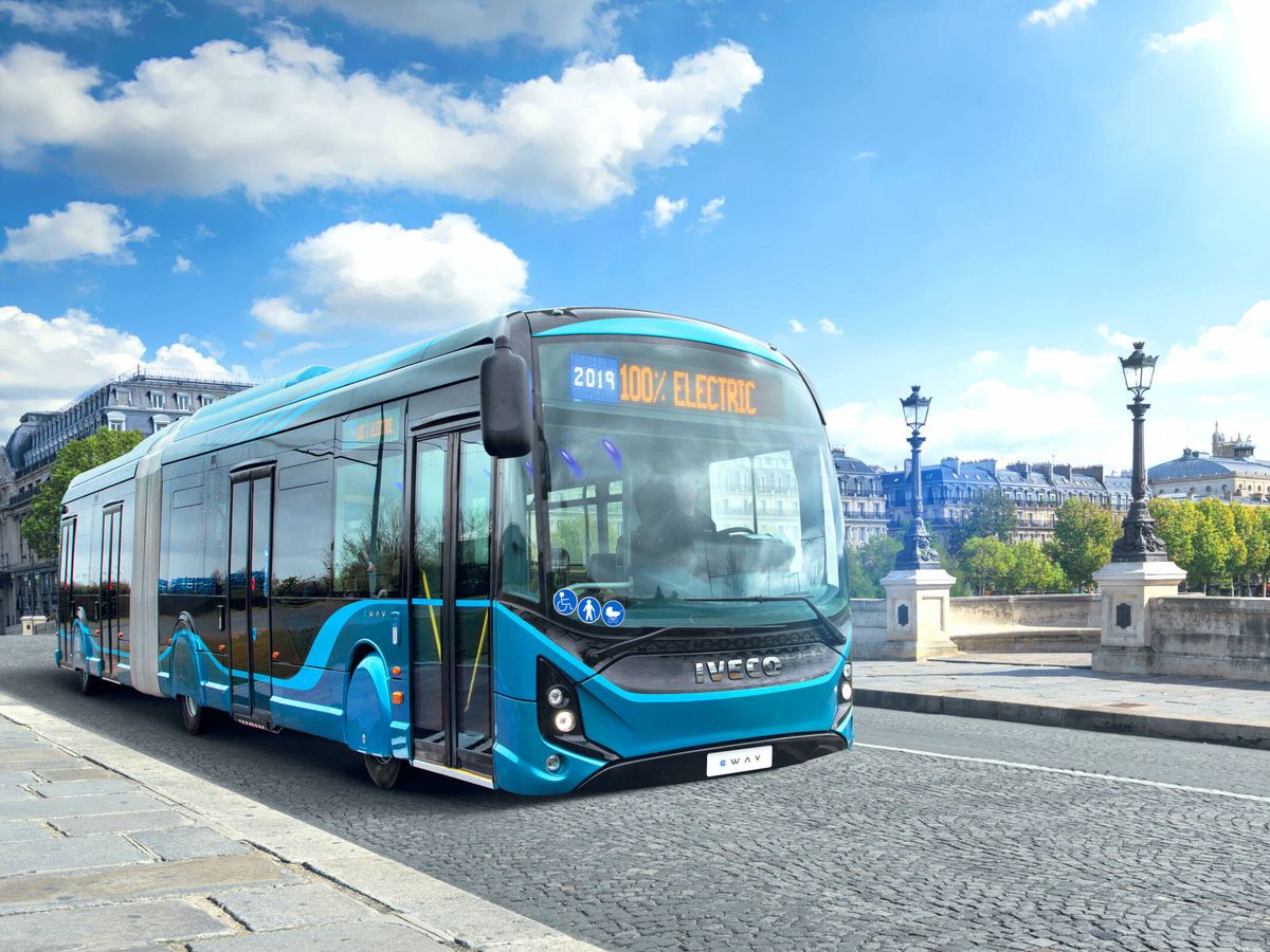 Foto: El Iveco Bus E-Way tiene un consumo tan bajo que ha podido hacer 543 kilómetros con una sola carga de su batería.