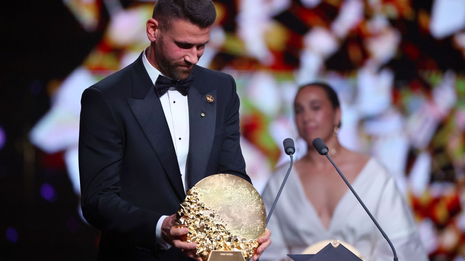 Unai Simón, mejor portero del año en el Balón de Oro: "Lo importante es ser reconocido por ser buena persona"