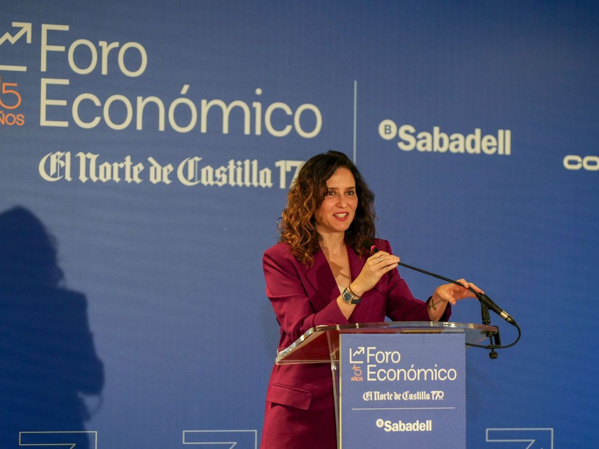 Foto: Isabel Díaz Ayuso en un acto en Castilla y León. (Europa Press/Claudia Alba)