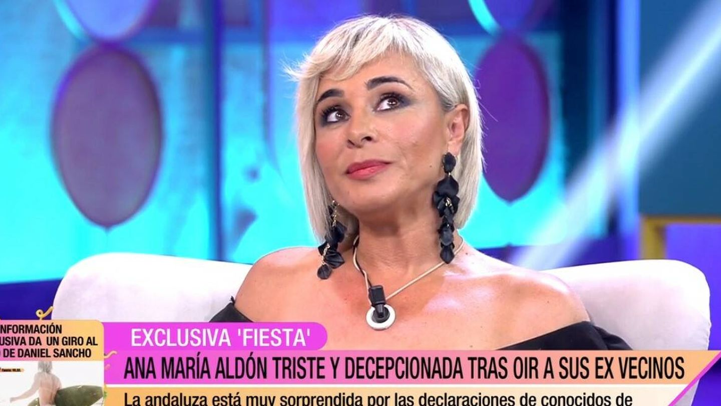 Ana María Aldón, colaboradora de 'Fiesta'. (Mediaset España)
