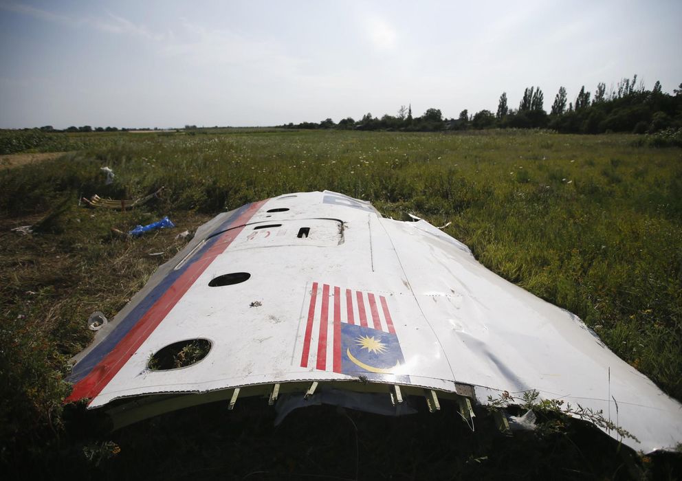 Foto: Restos del avión estrellado en Ucrania (Reuters)