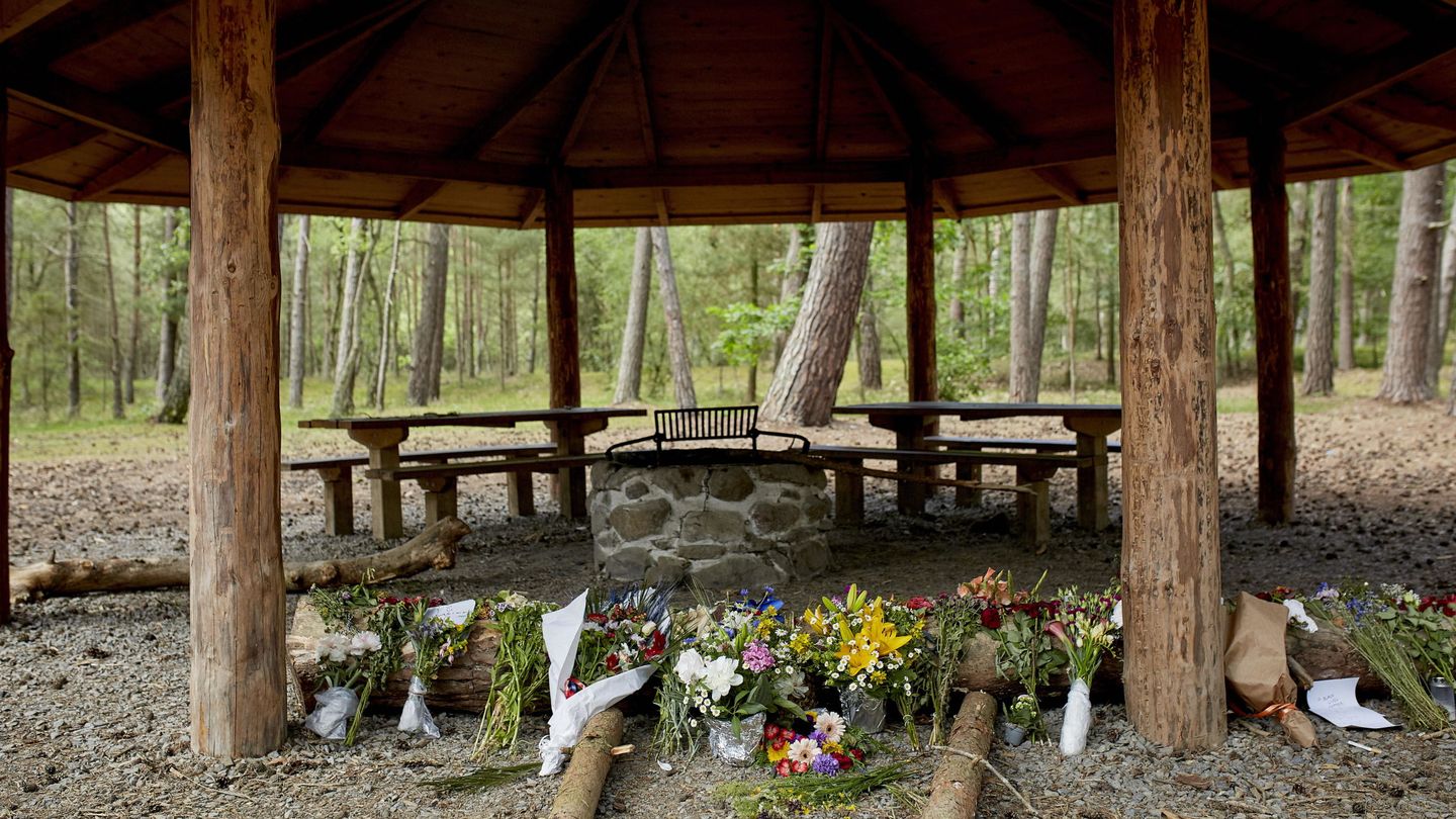 El refugio donde encontraron el cuerpo de Johansen en Bornholm (Reuters)